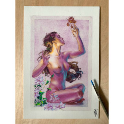 Impression d'art Perséphone - Déesse Grecque du printemps et des enfers Impression d'art Perséphone - Déesse Grecque du printemps et des enfers