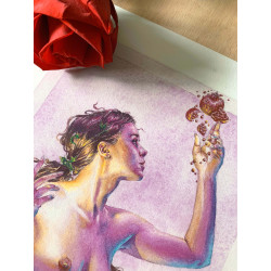 Impression d'art Perséphone - Déesse Grecque du printemps et des enfers Impression d'art Perséphone - Déesse Grecque du printemps et des enfers